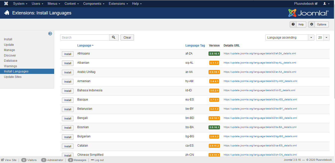 2 instalacija jezika